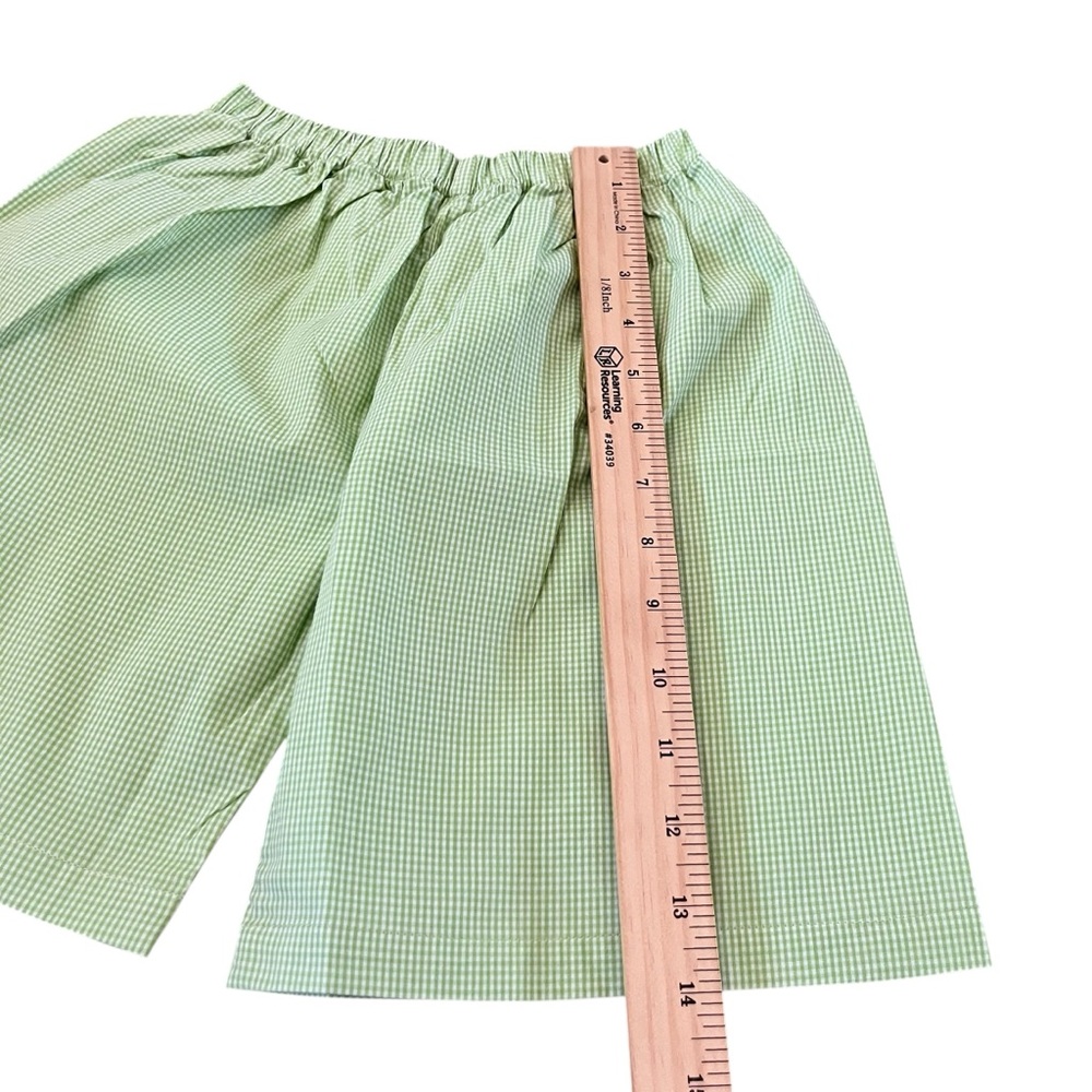 Boys Smocked Frogs Gingham Short Set 5T Maria Court - Picture 12 of 12